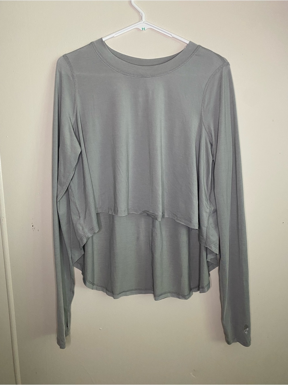 Free People Movement Simply Layer Top in Gray Buttery Soft Lightweight Size M